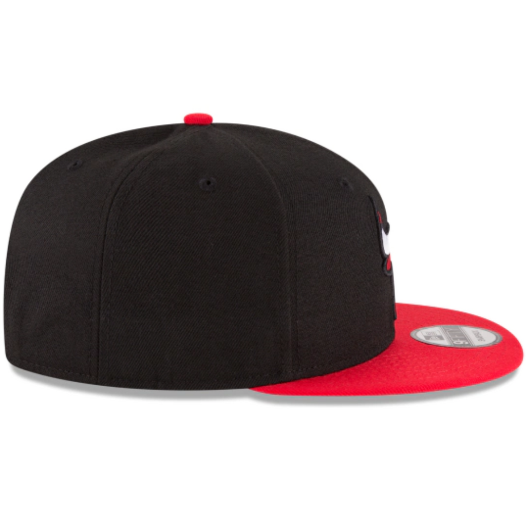CHICAGO BULLS NEW ERA 2TONE OTC BLACK 9FIFTY SNAPBACK-BLACK/RED