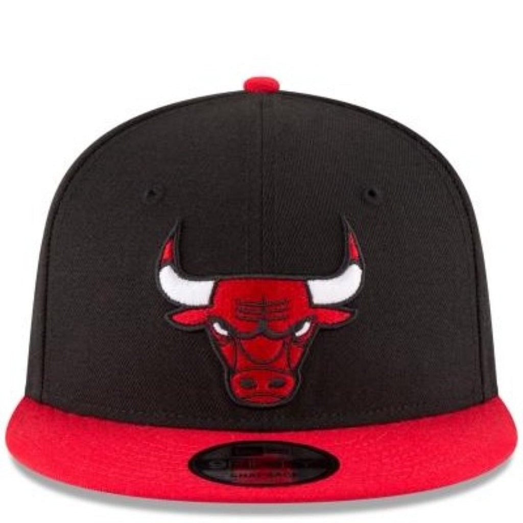 CHICAGO BULLS NEW ERA 2TONE OTC BLACK 9FIFTY SNAPBACK-BLACK/RED