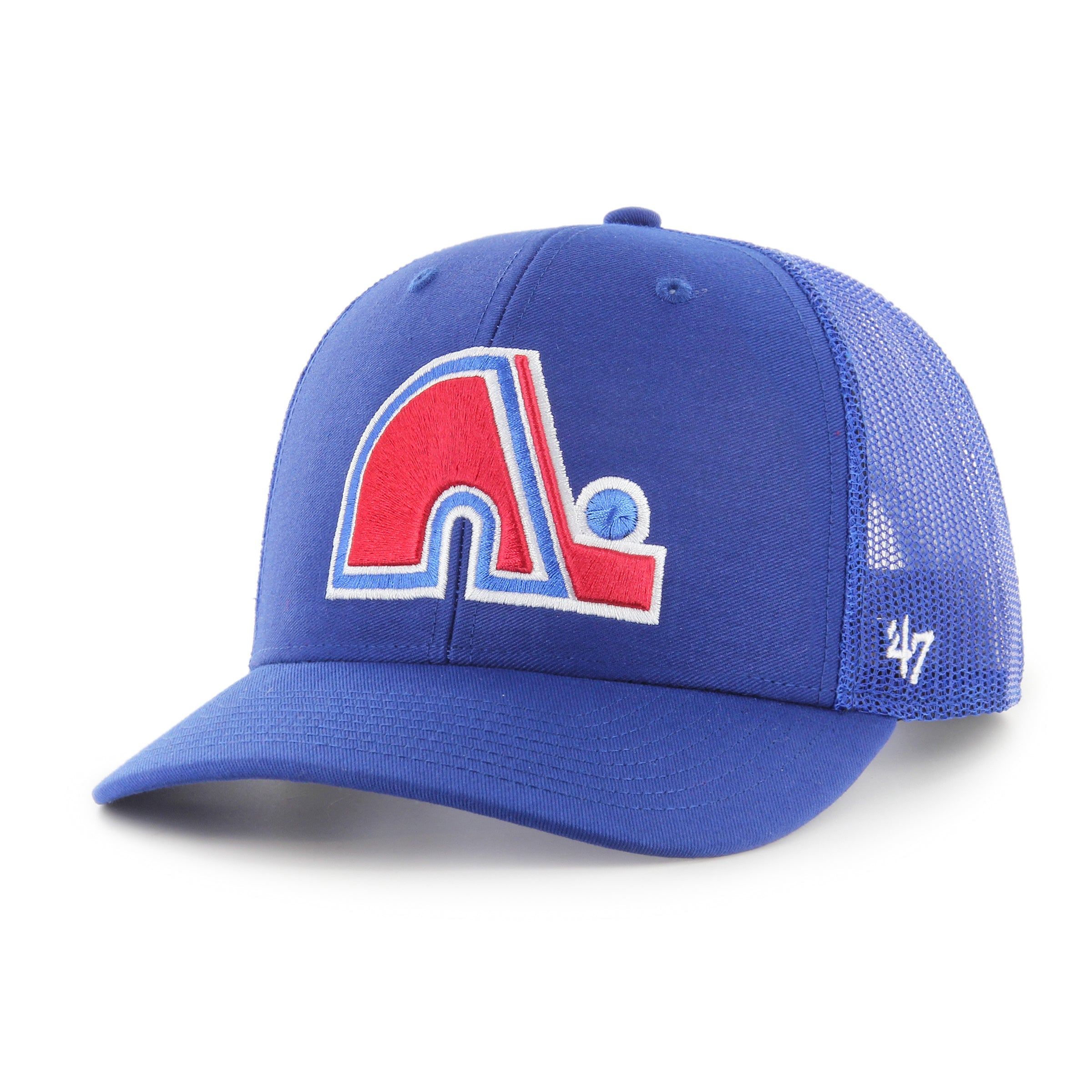 Quebec Nordiques NHL 47 Brand Men's Navy Trucker Snapback