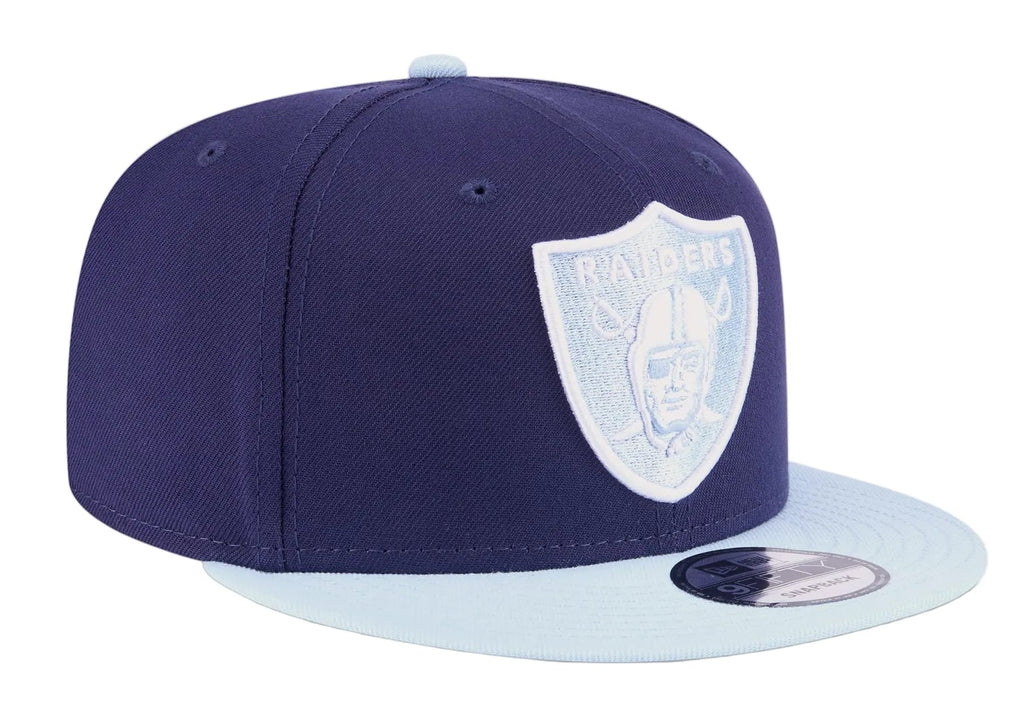 New Era Youth Las Vegas Raiders 2-Tone Color Pack 9FIFTY Snapback Hat-Navy/Light Blue