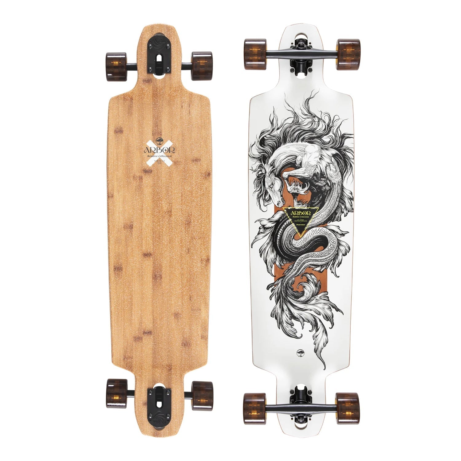Arbor Longboard Complete Bamboo Dropcruiser K Darmaeva Double Drop 9.75" x 38"