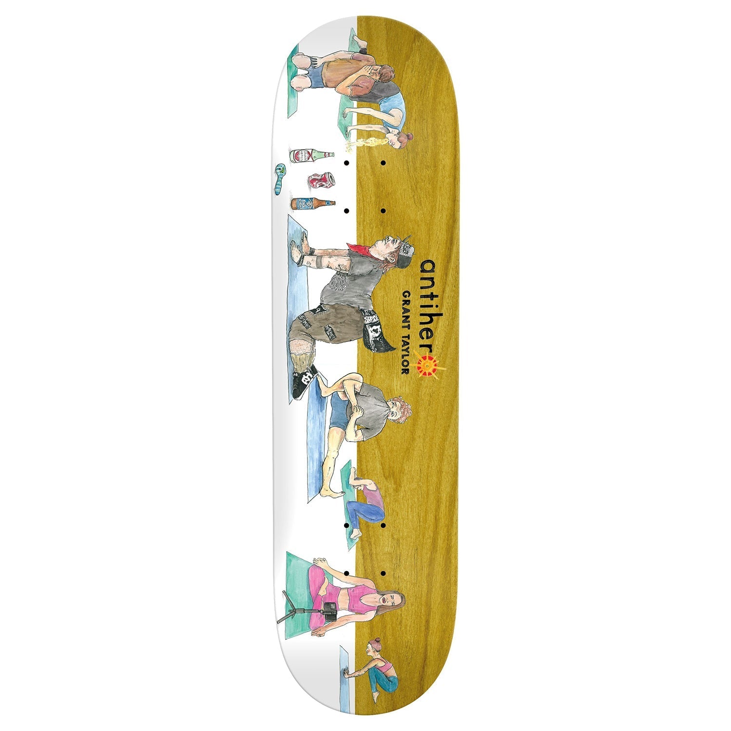 Anti Hero Skateboard Deck Grant Taylor I Farted in Yoga Class 8.5" x 31.85"