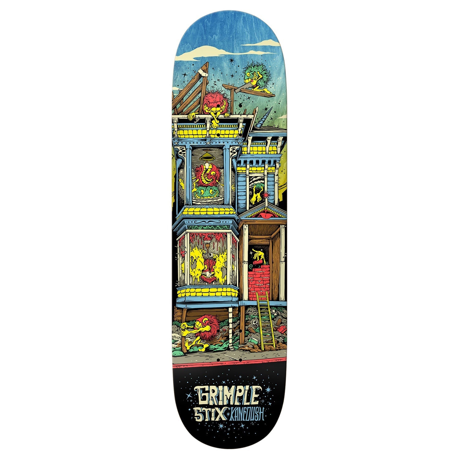 Anti Hero Skateboard Deck Kanfoush Grimple Stix Victorians 8.75" x 31.75"