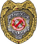 Powell Peralta Skateboard Police Patch - 3.5"