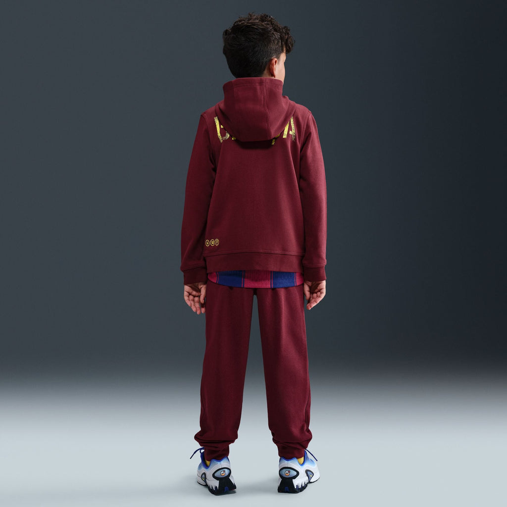 Nike FC Barcelona Club Fourth Big Kids' (Boys') Soccer Full-Zip Hoodie