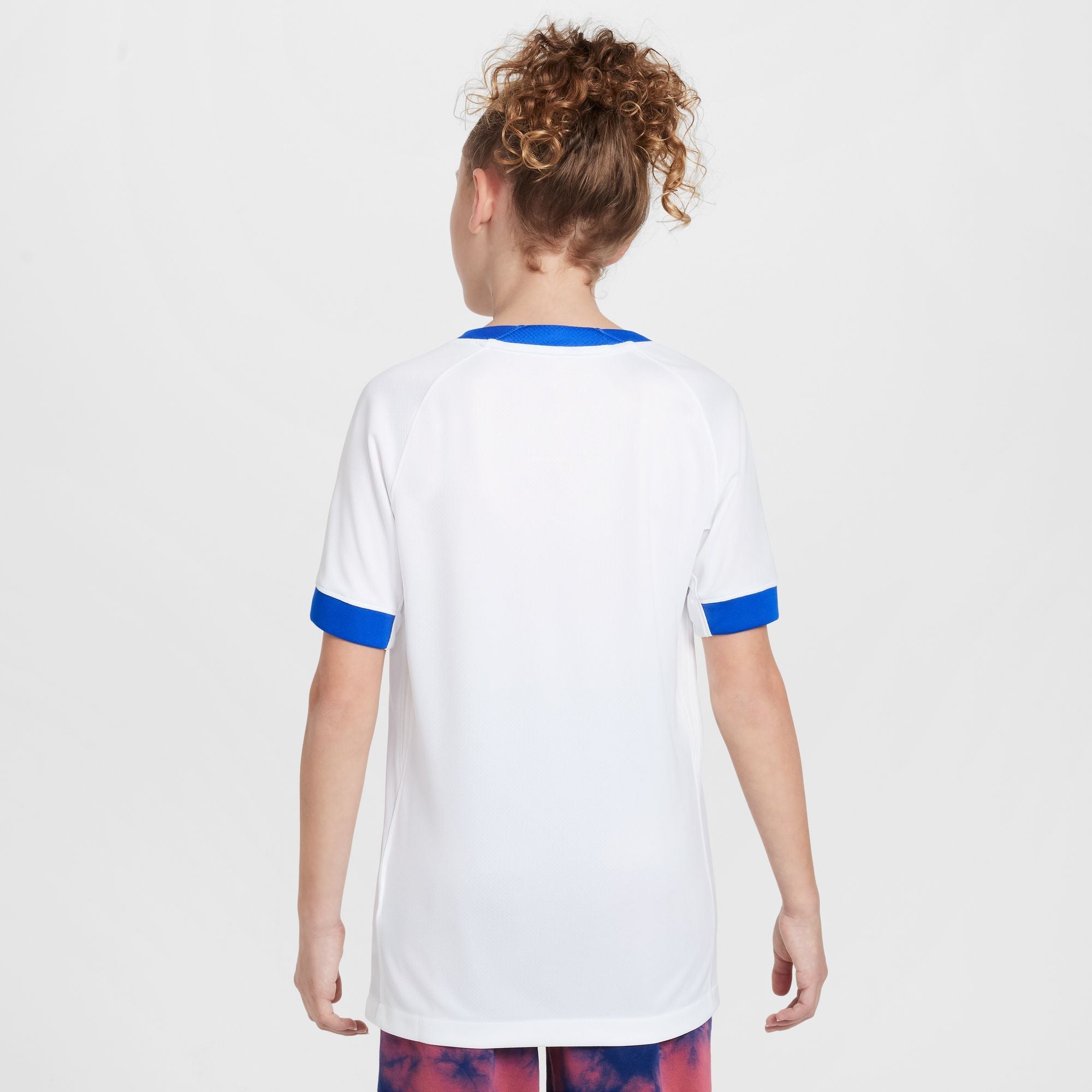 Nike England 2025 Stadium Home (Women's Team) Big Kids' Dri-FIT Soccer Replica Jersey