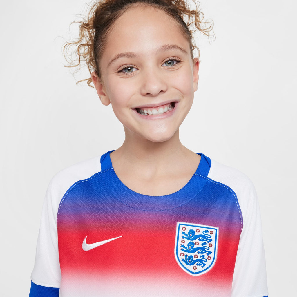 Nike England 2025 Stadium Home (Women's Team) Big Kids' Dri-FIT Soccer Replica Jersey