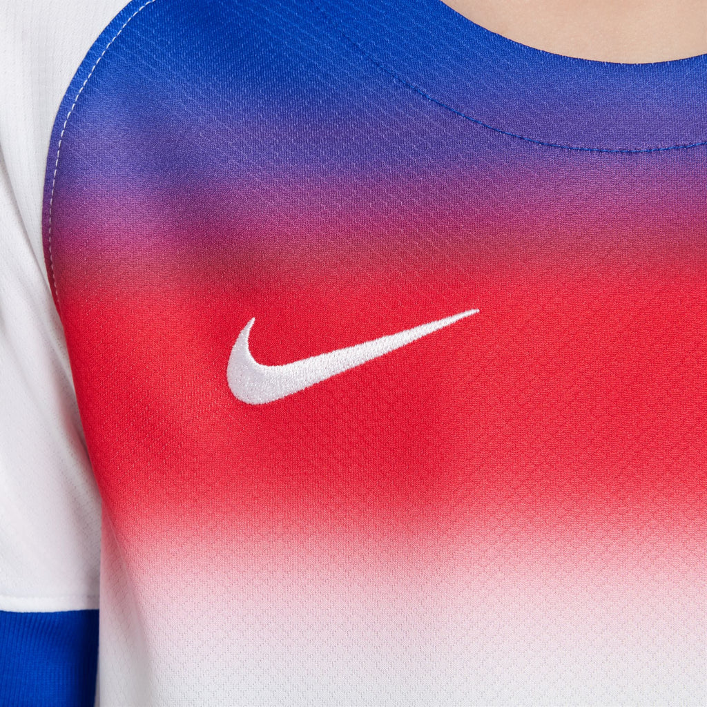 Nike England 2025 Stadium Home (Women's Team) Big Kids' Dri-FIT Soccer Replica Jersey