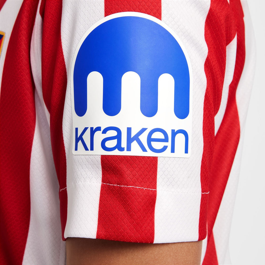 Nike Atlético Madrid 2025/26 Stadium Home Big Kids' Dri-FIT Soccer Replica Jersey