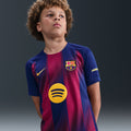 Nike FC Barcelona 2025/26 Stadium Home Big Kids' Dri-FIT Soccer Replica Jersey