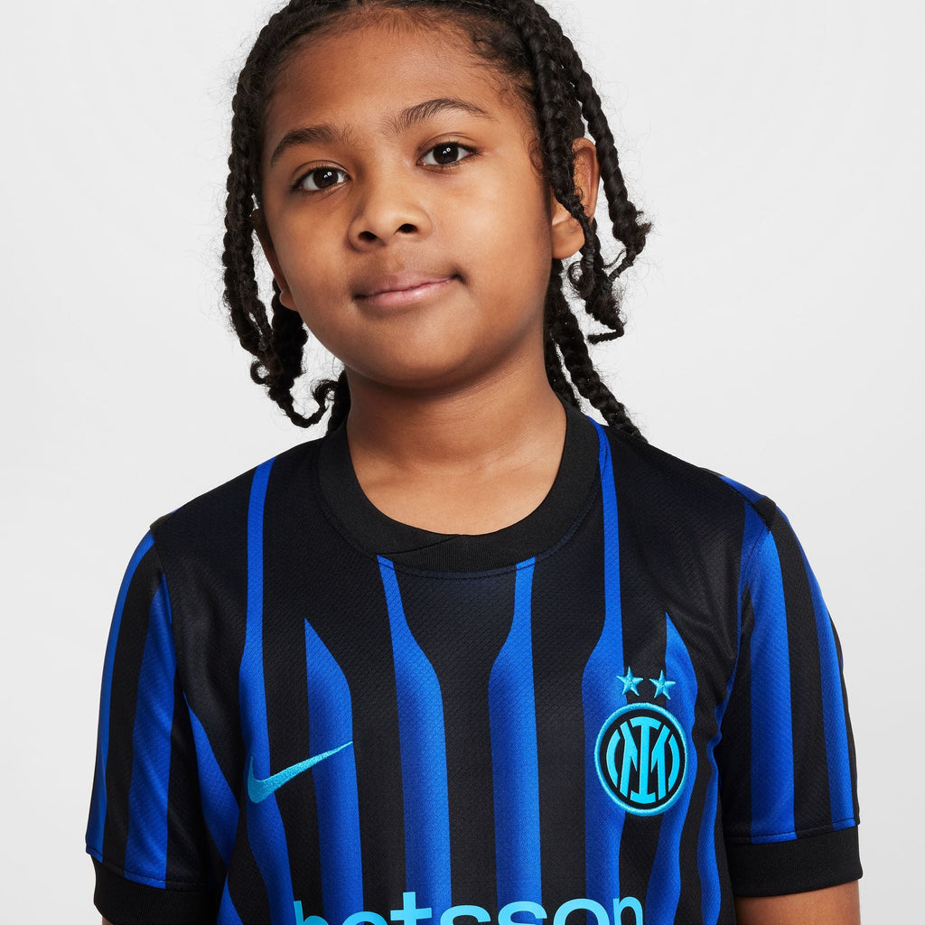 Nike Inter Milan 2025/26 Stadium Home Big Kids' Dri-FIT Soccer Replica Jersey