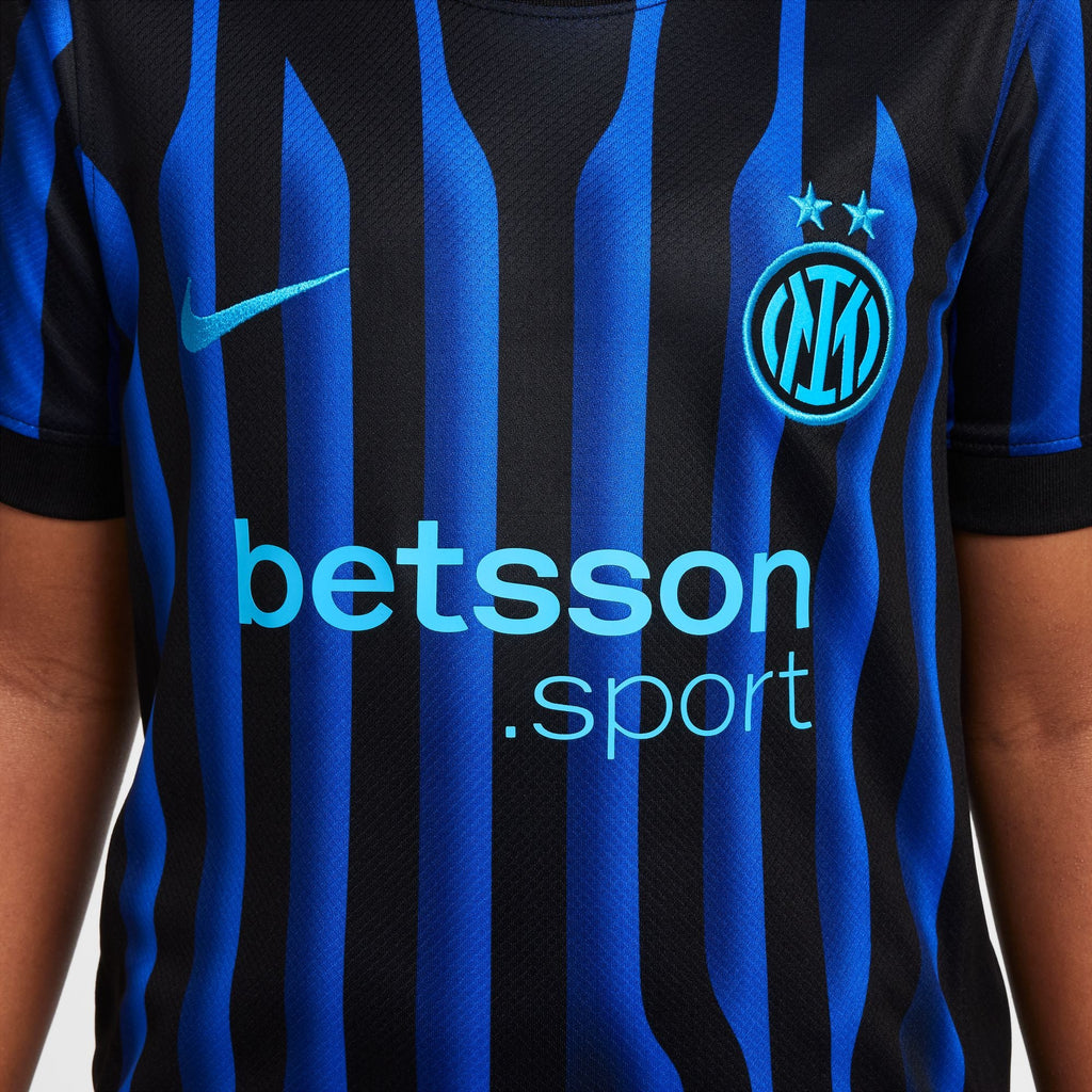Nike Inter Milan 2025/26 Stadium Home Big Kids' Dri-FIT Soccer Replica Jersey