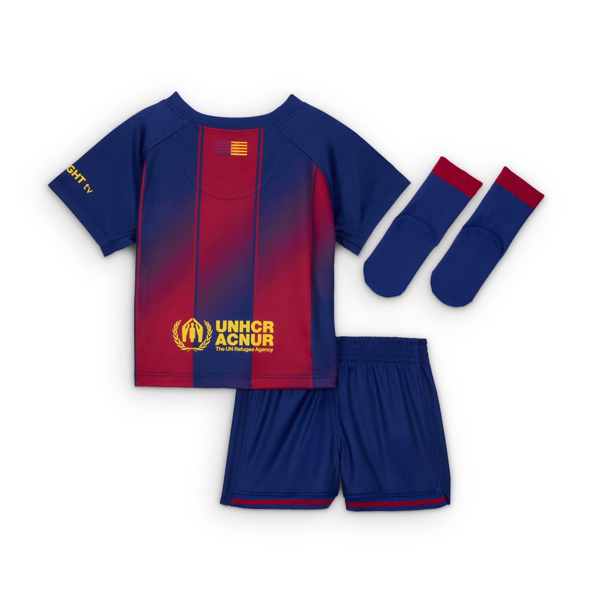 Nike FC Barcelona 2025/26 Stadium Home Baby/Toddler Soccer Replica 3-Piece Kit