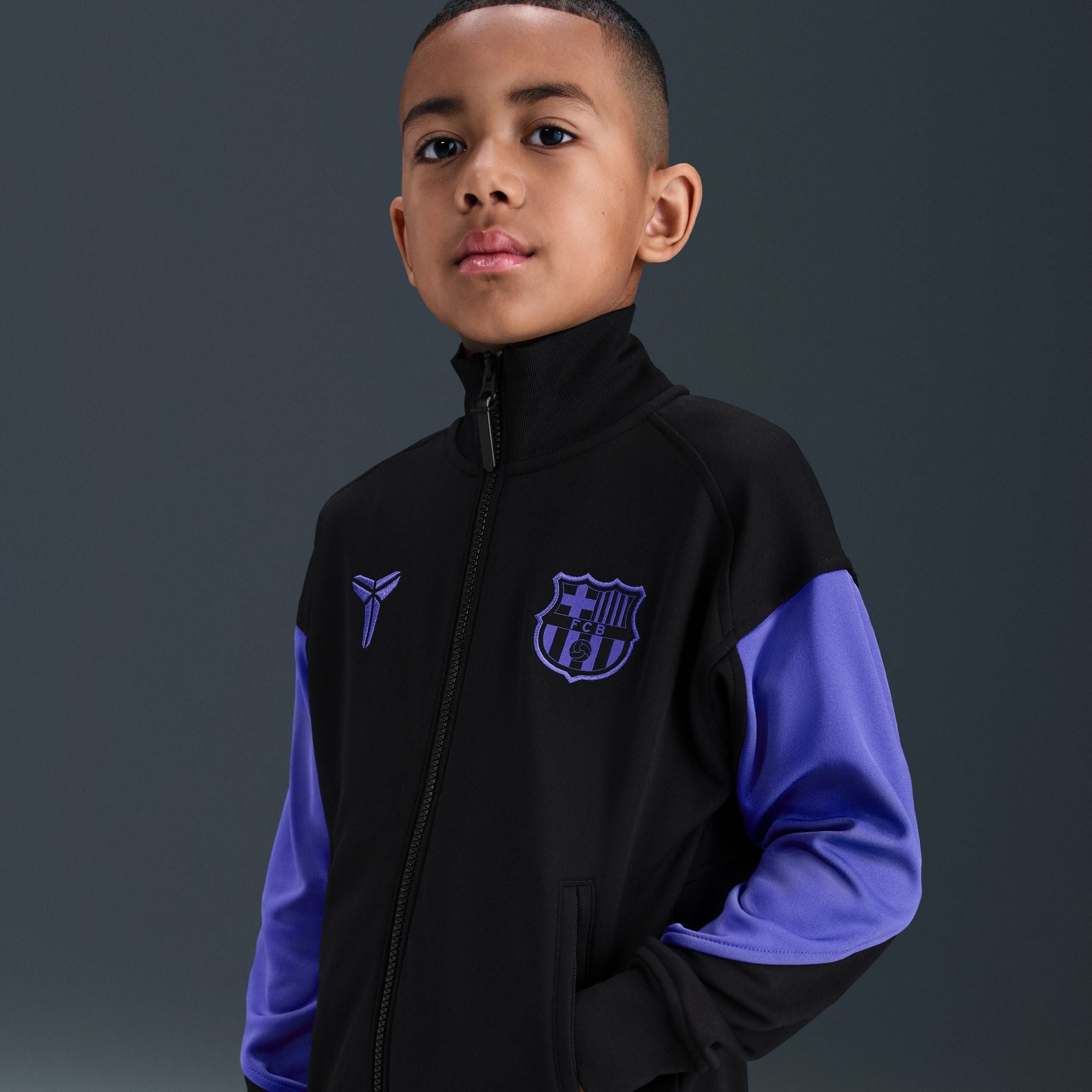 Nike Kobe Bryant FC Barcelona Academy Pro Away Big Kids' Dri-FIT Soccer Anthem Jacket