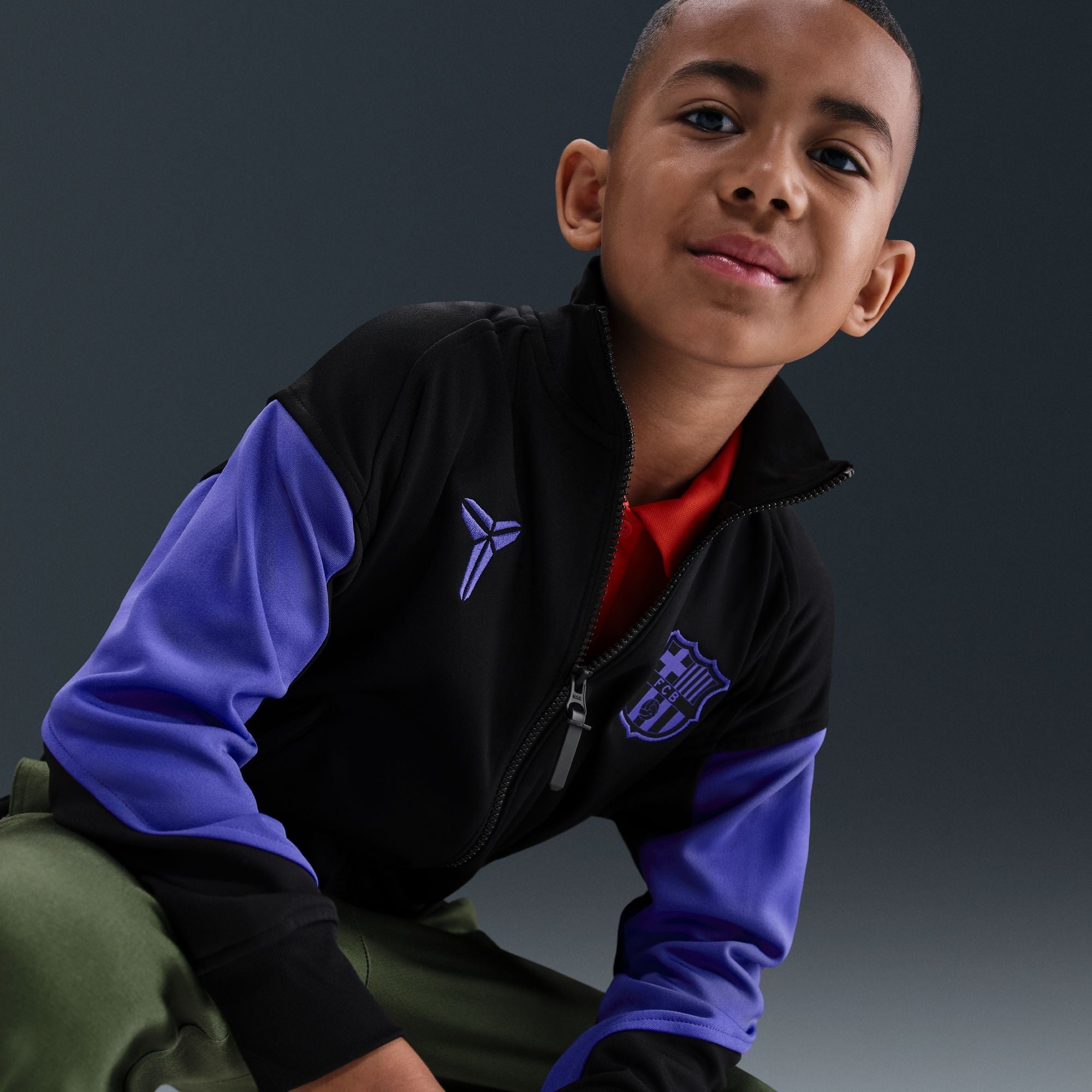 Nike Kobe Bryant FC Barcelona Academy Pro Away Big Kids' Dri-FIT Soccer Anthem Jacket