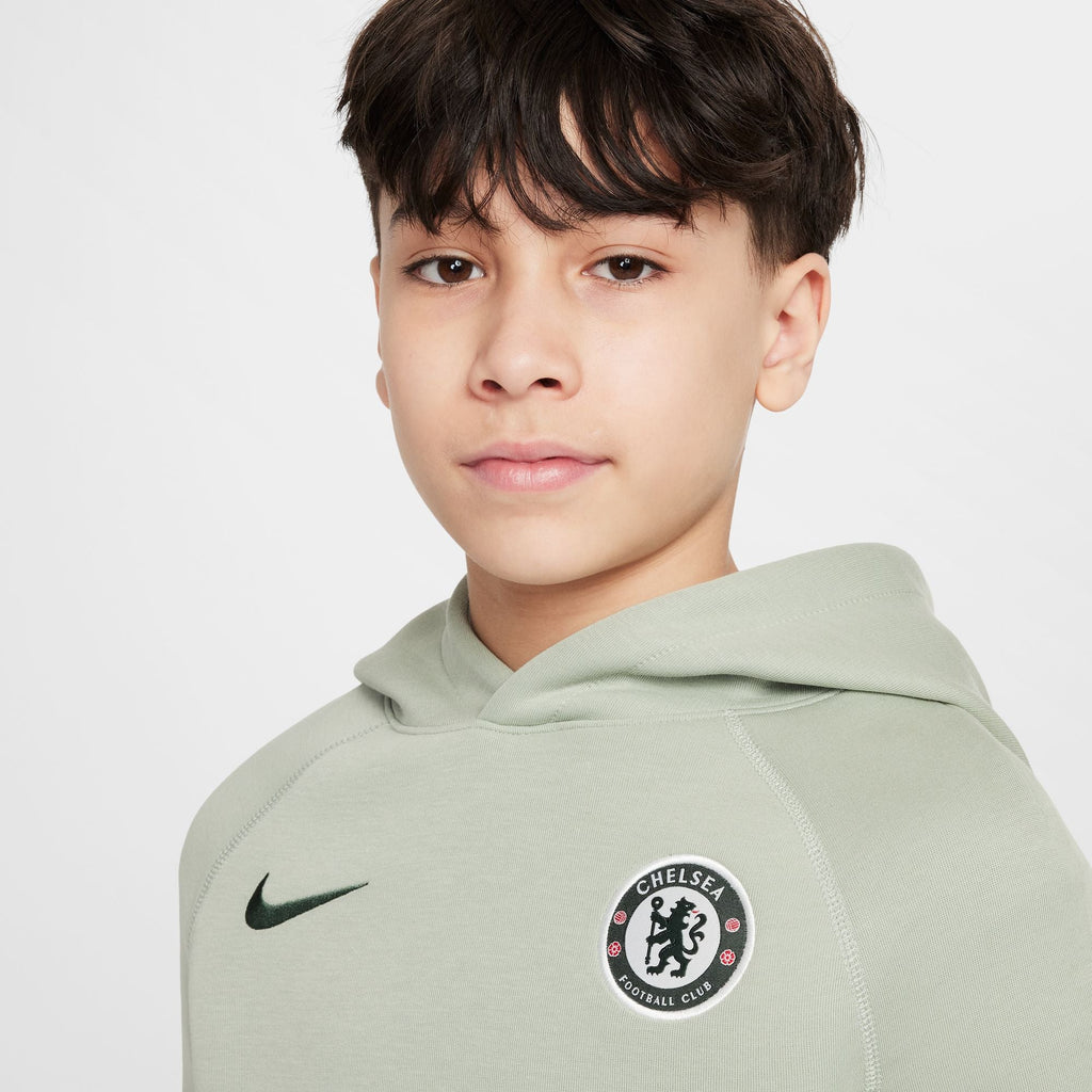 Nike Chelsea FC Tech Big Kids' (Boys') Soccer Fleece Pullover Hoodie