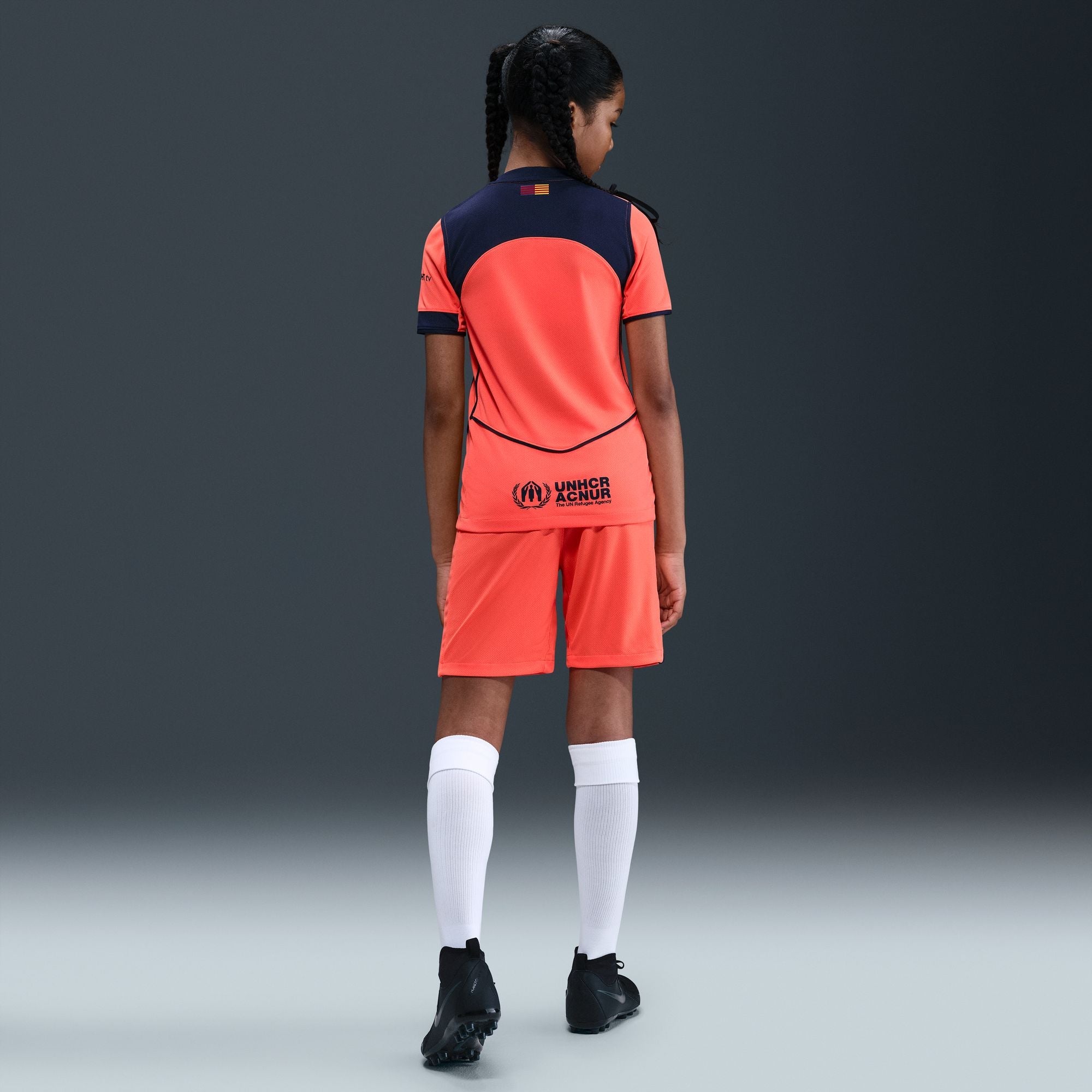Nike FC Barcelona 2025/26 Stadium Third Big Kids' Dri-FIT Total 90 Soccer Replica Jersey