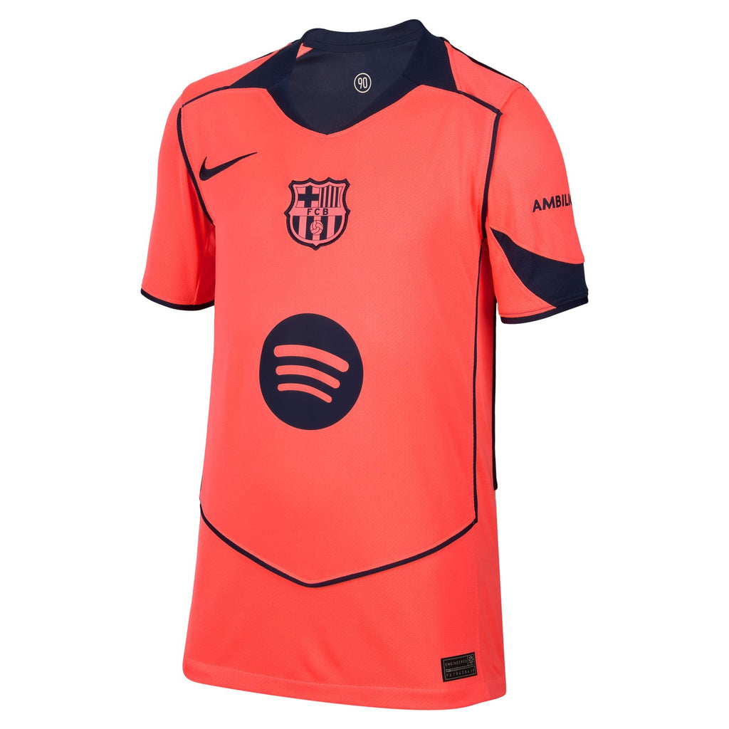 Nike FC Barcelona 2025/26 Stadium Third Big Kids' Dri-FIT Total 90 Soccer Replica Jersey