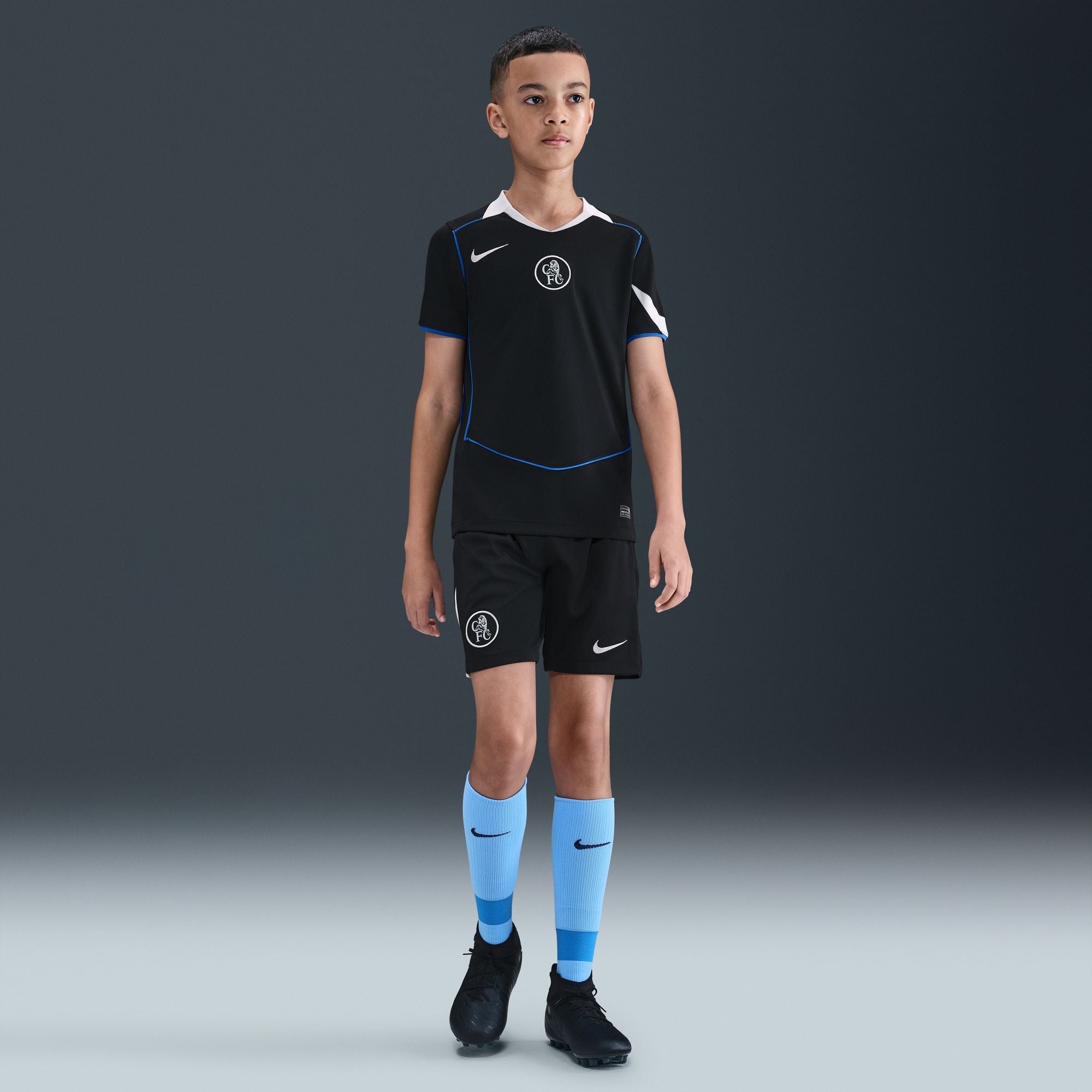 Nike Chelsea FC 2025/26 Stadium Third Big Kids' Dri-FIT Total 90 Soccer Replica Jersey