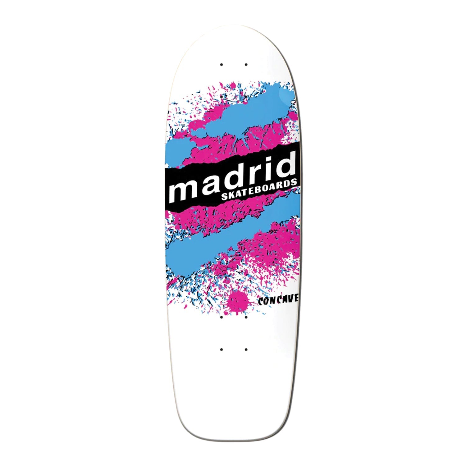 Madrid Deck Explosion Re-Issue White 9.87" x 29.87" Old School