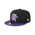 Albuquerque Isotopes MiLB New Era Men's Black/Purple 59Fifty Alternate Authentic Collection Fitted Hat