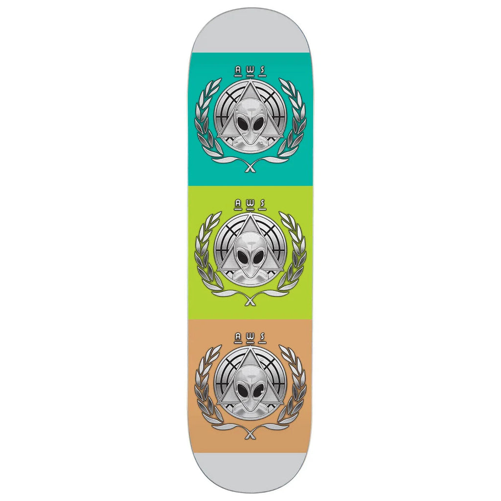 Alien Workshop Skateboard Deck AWOL Chrome 8.5" x 32.5"