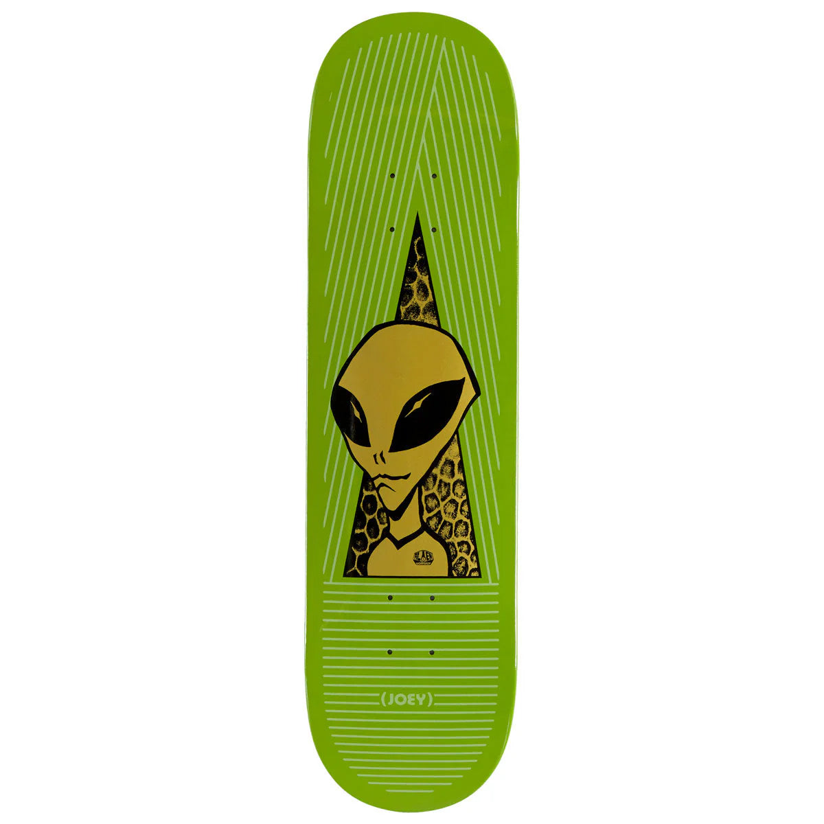 Alien Workshop Skateboard Deck Joey Guevara Visitor Gold 8.25" x 32.25"