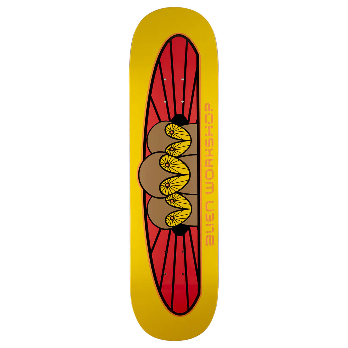 Alien Workshop Skateboard Deck Owliad Yellow 8.5" x 32.5"