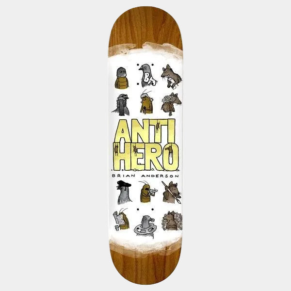 Anti Hero Skateboards Brian Anderson Usual Suspect Deck 8.75"