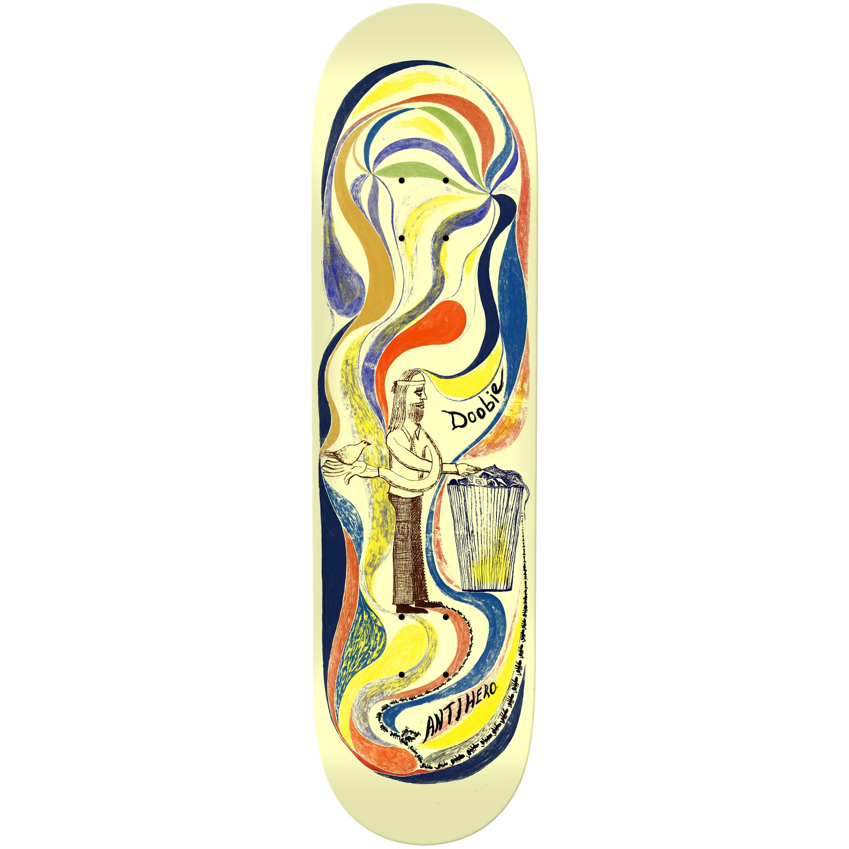 Anti Hero Skateboard Deck Doobie Expressions Cream 8.75" x 31.75"
