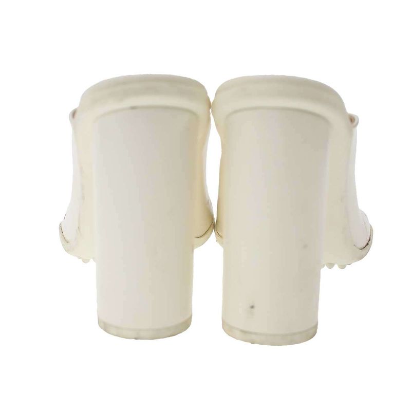 Bottega Veneta Atomic Mule Heeled Sandals White 40