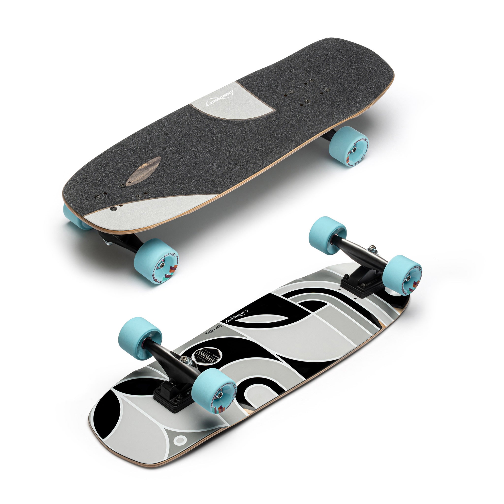 Loaded Ballona Orca Longboard Complete - Fat Free 77a Blue