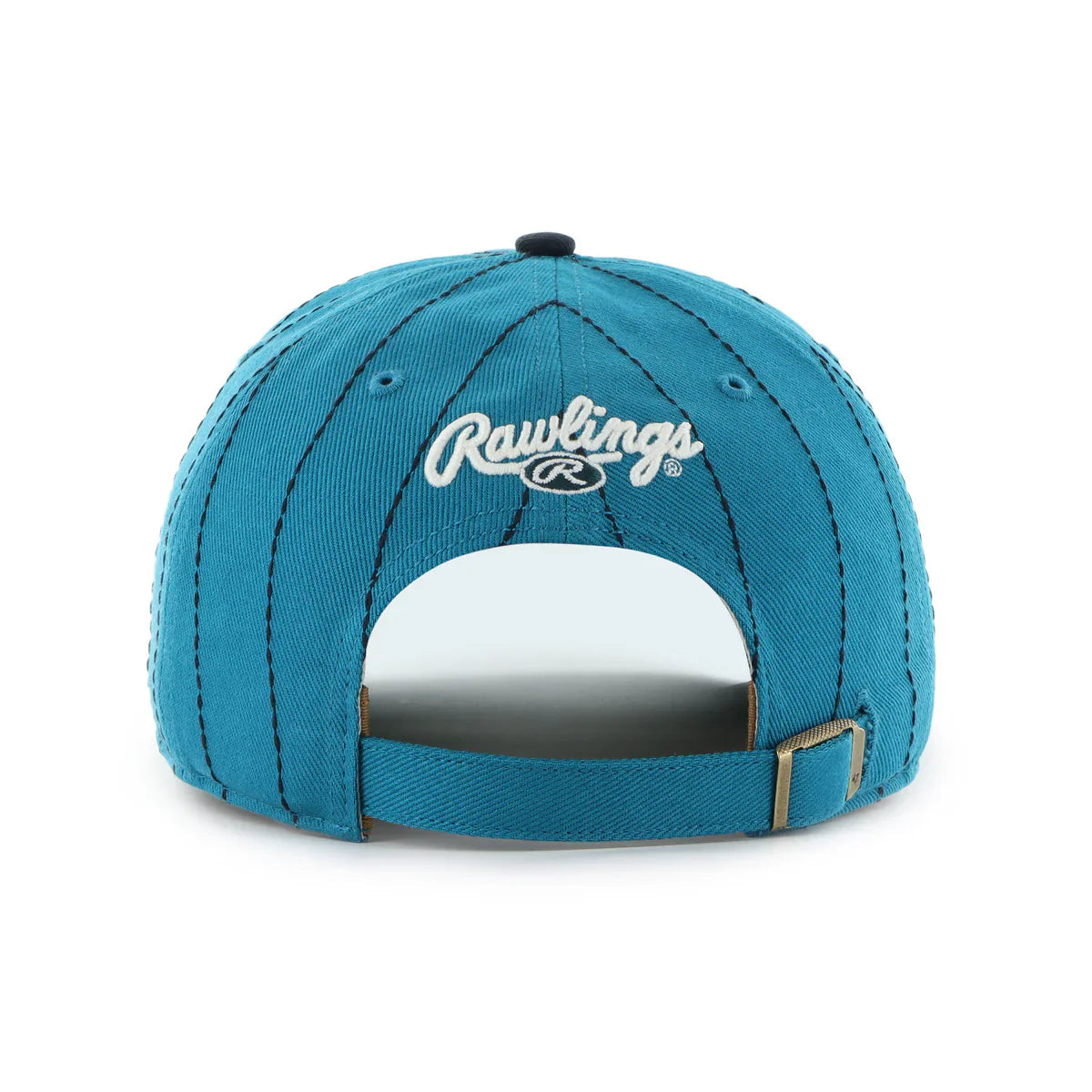Seattle Mariners MLB 47 Brand Men's Teal Rawlings Pinstripe Hitch Adjustable Hat
