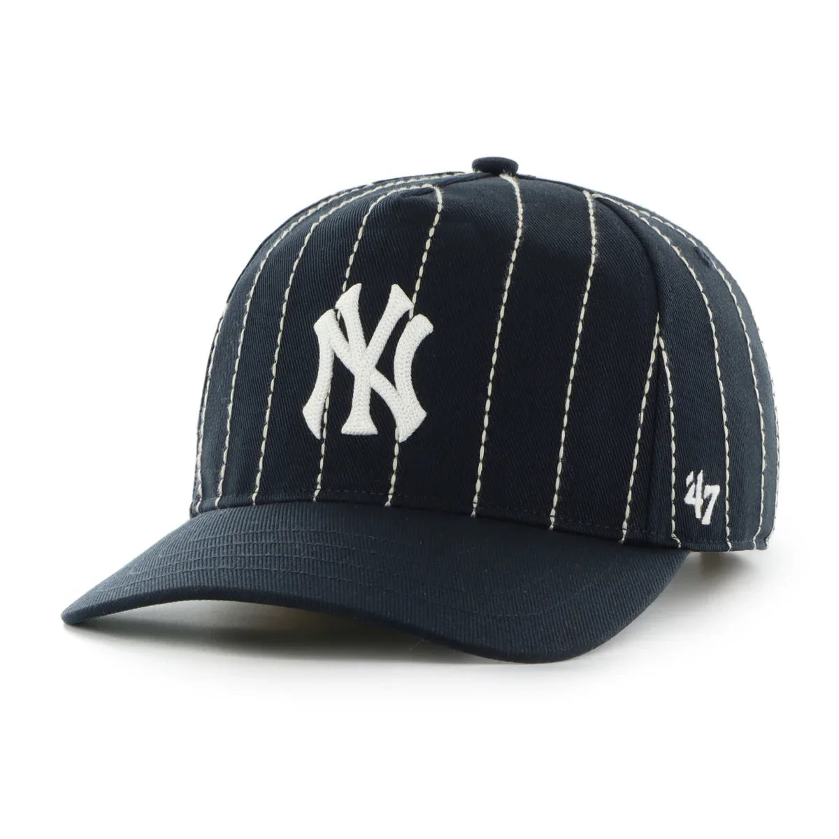 New York Yankees MLB 47 Brand Men's Navy Rawlings Pinstripe Hitch Adjustable Hat
