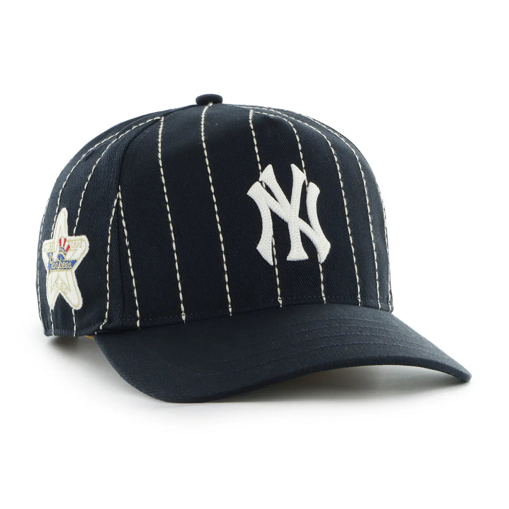 New York Yankees MLB 47 Brand Men's Navy Rawlings Pinstripe Hitch Adjustable Hat