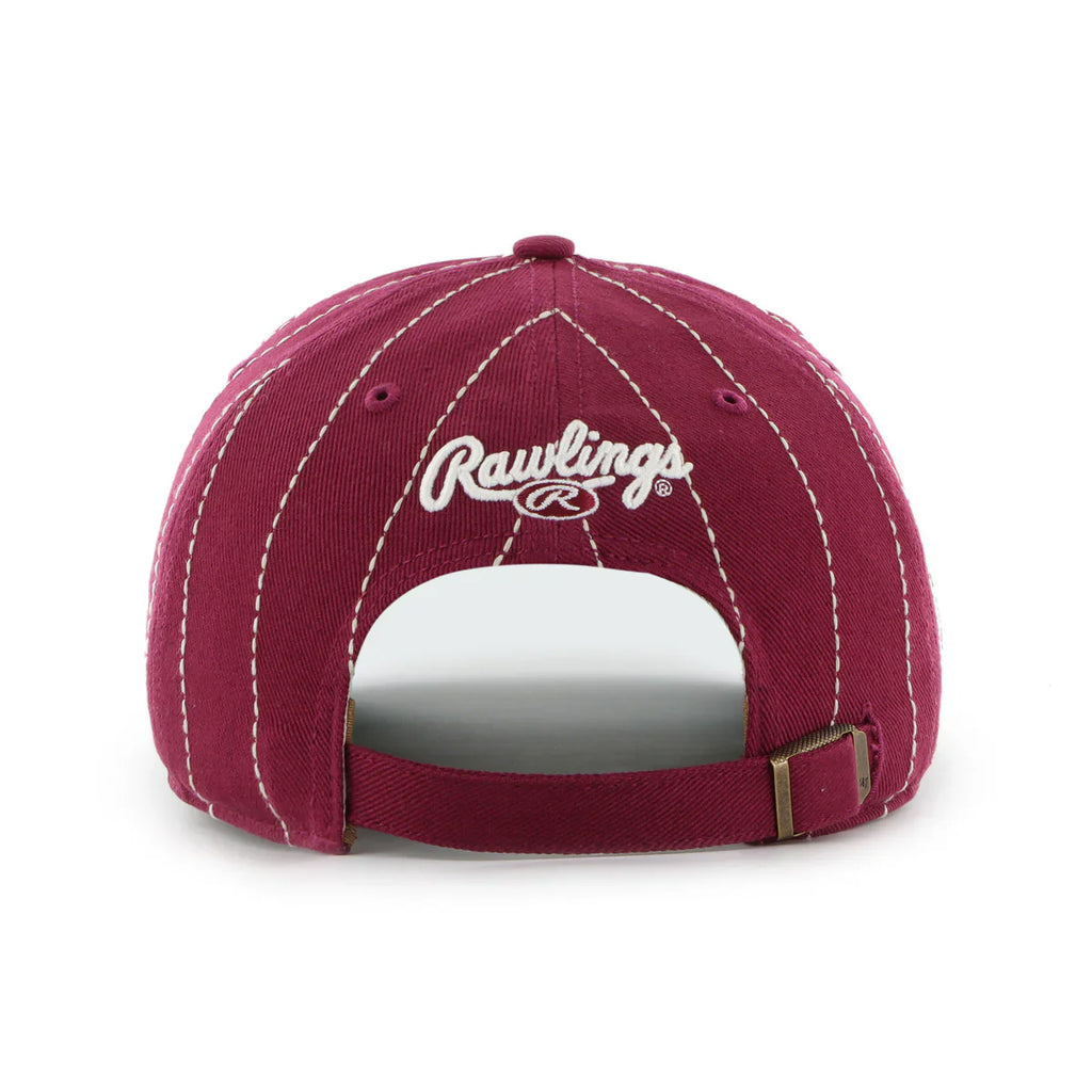 Philadelphia Phillies MLB 47 Brand Men's Burgundy Rawlings Pinstripe Hitch Adjustable Hat