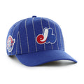 Montreal Expos MLB 47 Brand Men's Royal Rawlings Pinstripe Hitch Adjustable Hat