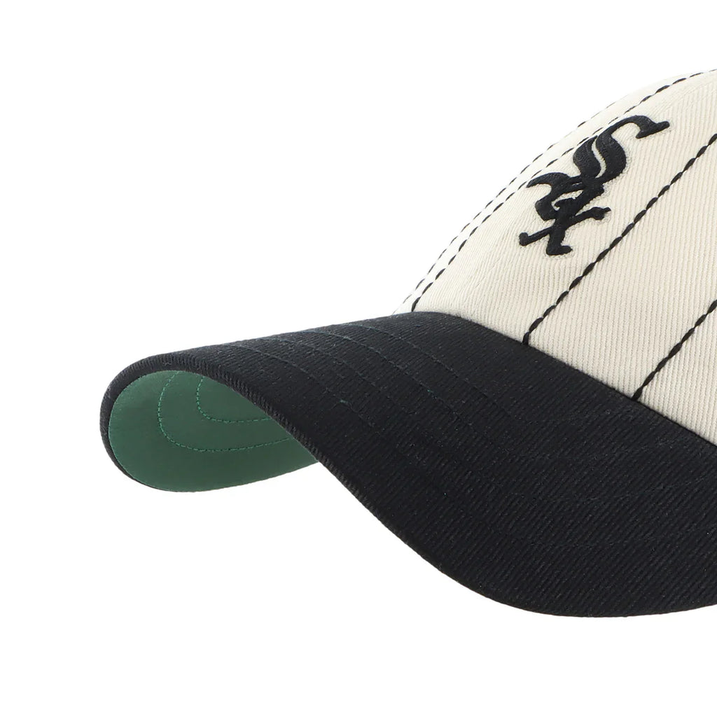 Chicago White Sox MLB 47 Brand Men's Beige Rawlings Pinstripe Clean Up Adjustable Hat