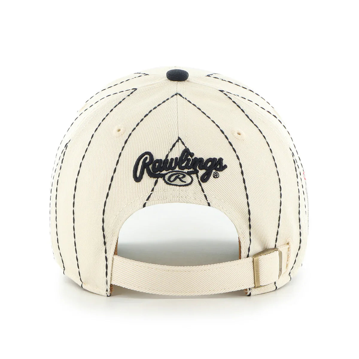 Boston Red Sox MLB 47 Brand Men's Beige Rawlings Pinstripe Clean Up Adjustable Hat