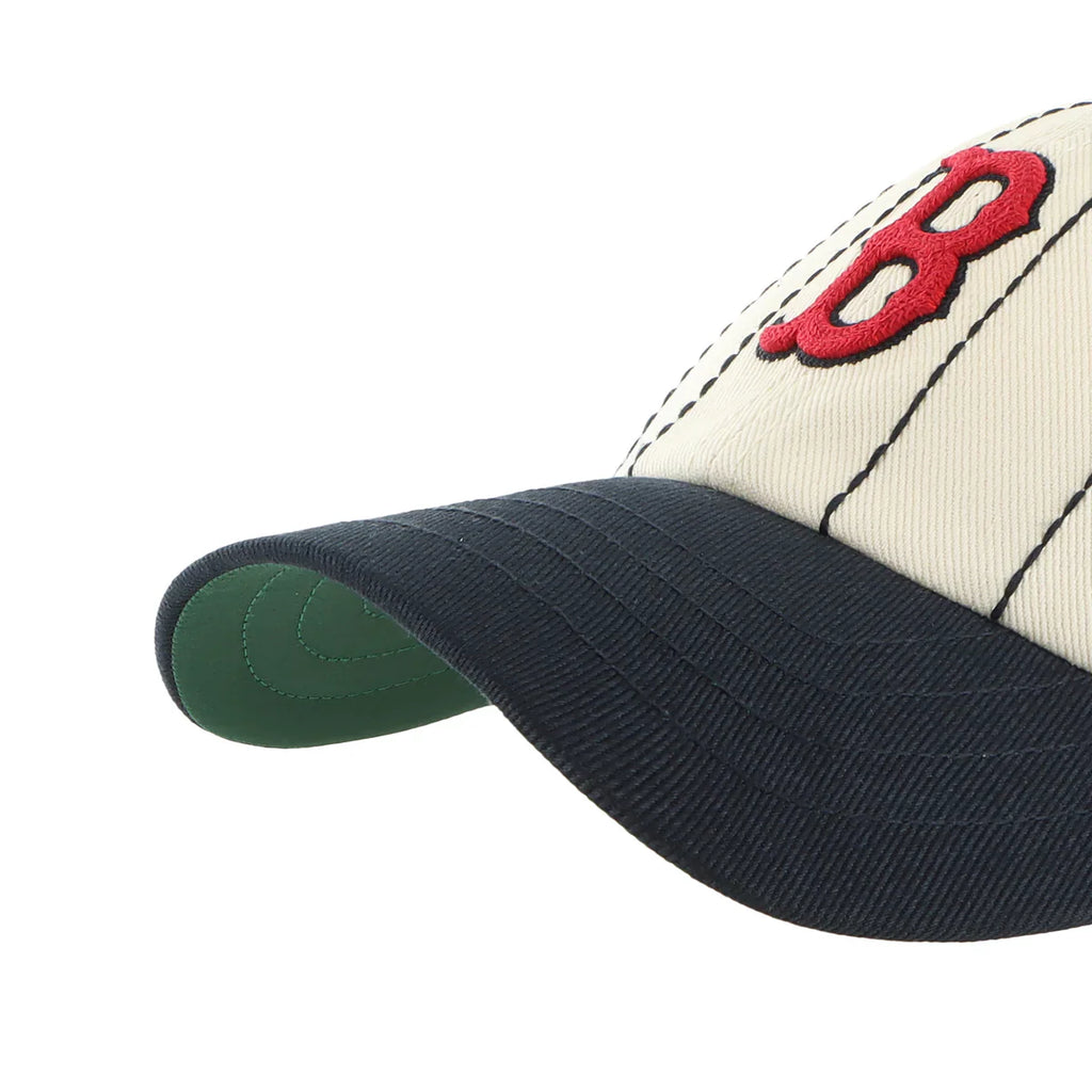 Boston Red Sox MLB 47 Brand Men's Beige Rawlings Pinstripe Clean Up Adjustable Hat