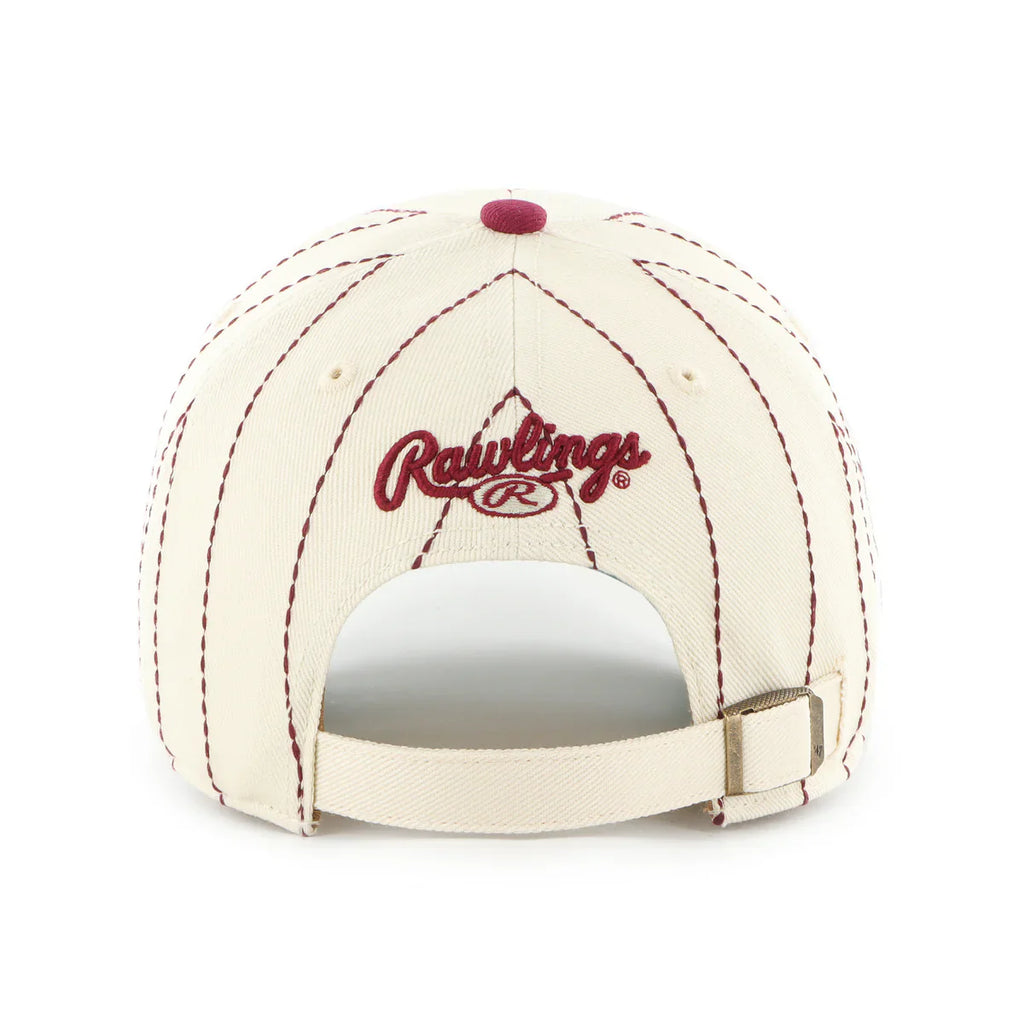 Philadelphia Phillies MLB 47 Brand Men's Beige Rawlings Pinstripe Clean Up Adjustable Hat