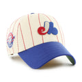Montreal Expos MLB 47 Brand Men's Beige Rawlings Pinstripe Clean Up  Adjustable Hat
