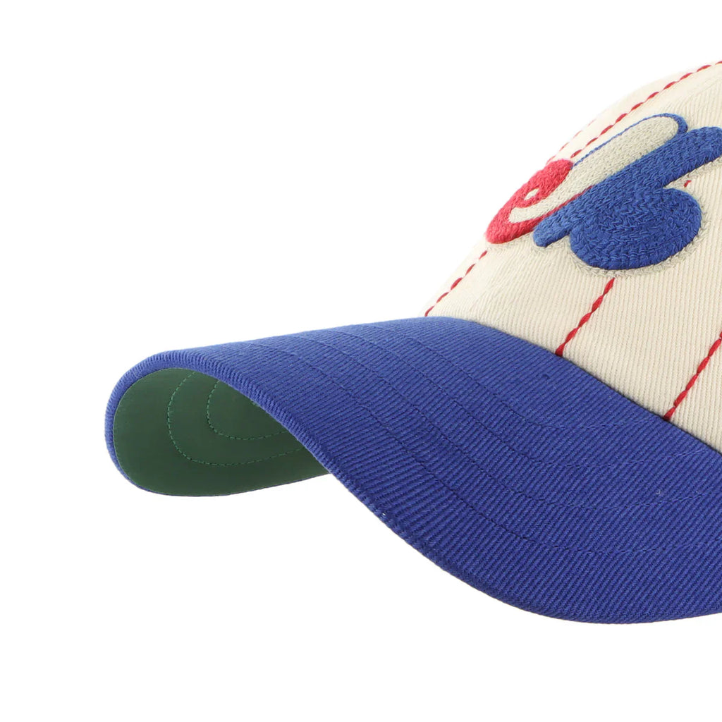 Montreal Expos MLB 47 Brand Men's Beige Rawlings Pinstripe Clean Up  Adjustable Hat