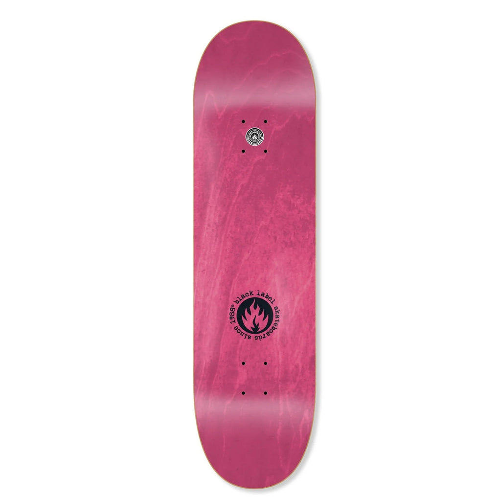 Black Label Skateboard Deck Elijah Akerley Pink Elephants Grey 8.25" x 32.12"