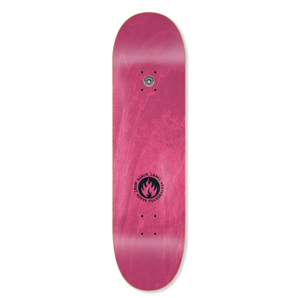 Black Label Skateboard Deck Elijah Akerley Pink Elephants Black 9.0" x 32.62"
