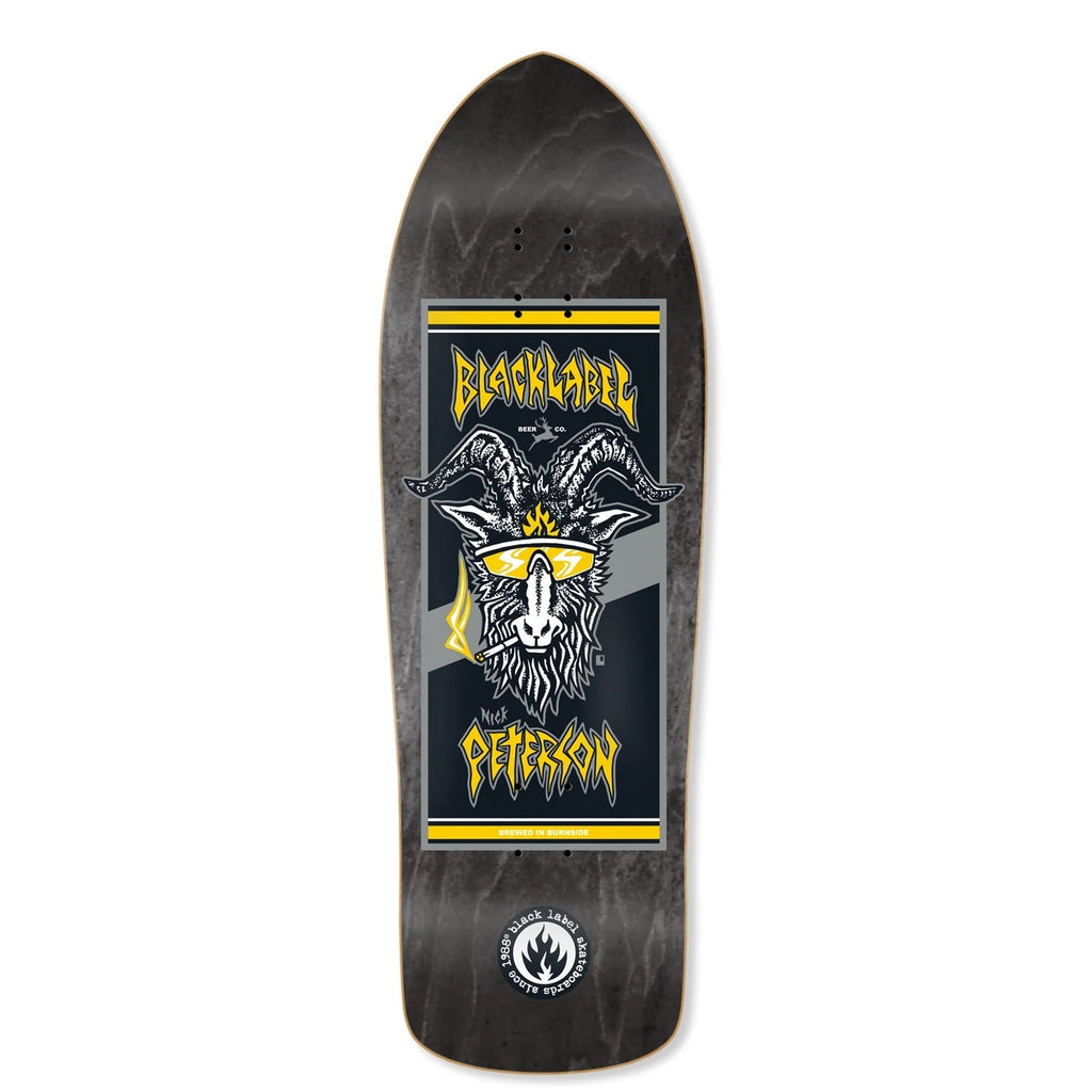 Black Label Skateboard Deck Nick Peterson Burnside Brew Assorted 10.25" x 31"