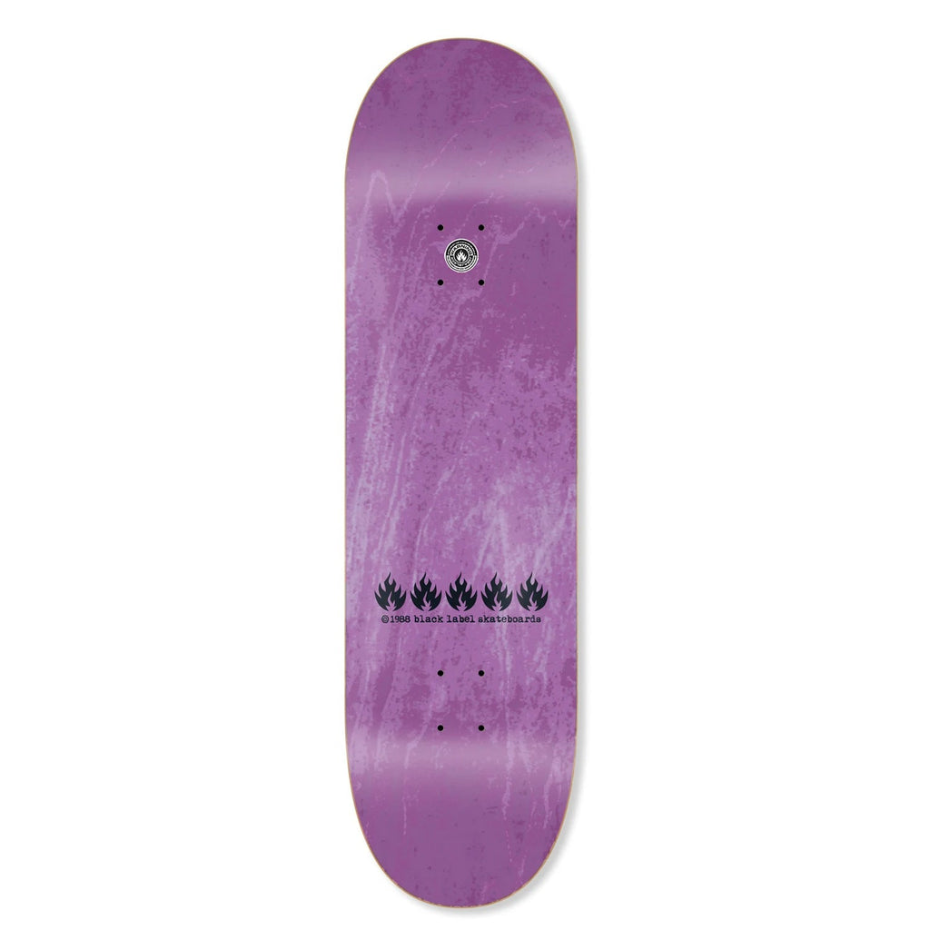 Black Label Skateboard Deck Omar Hassan Never Stop Shof Edition Blue 8.25" x 32.12"