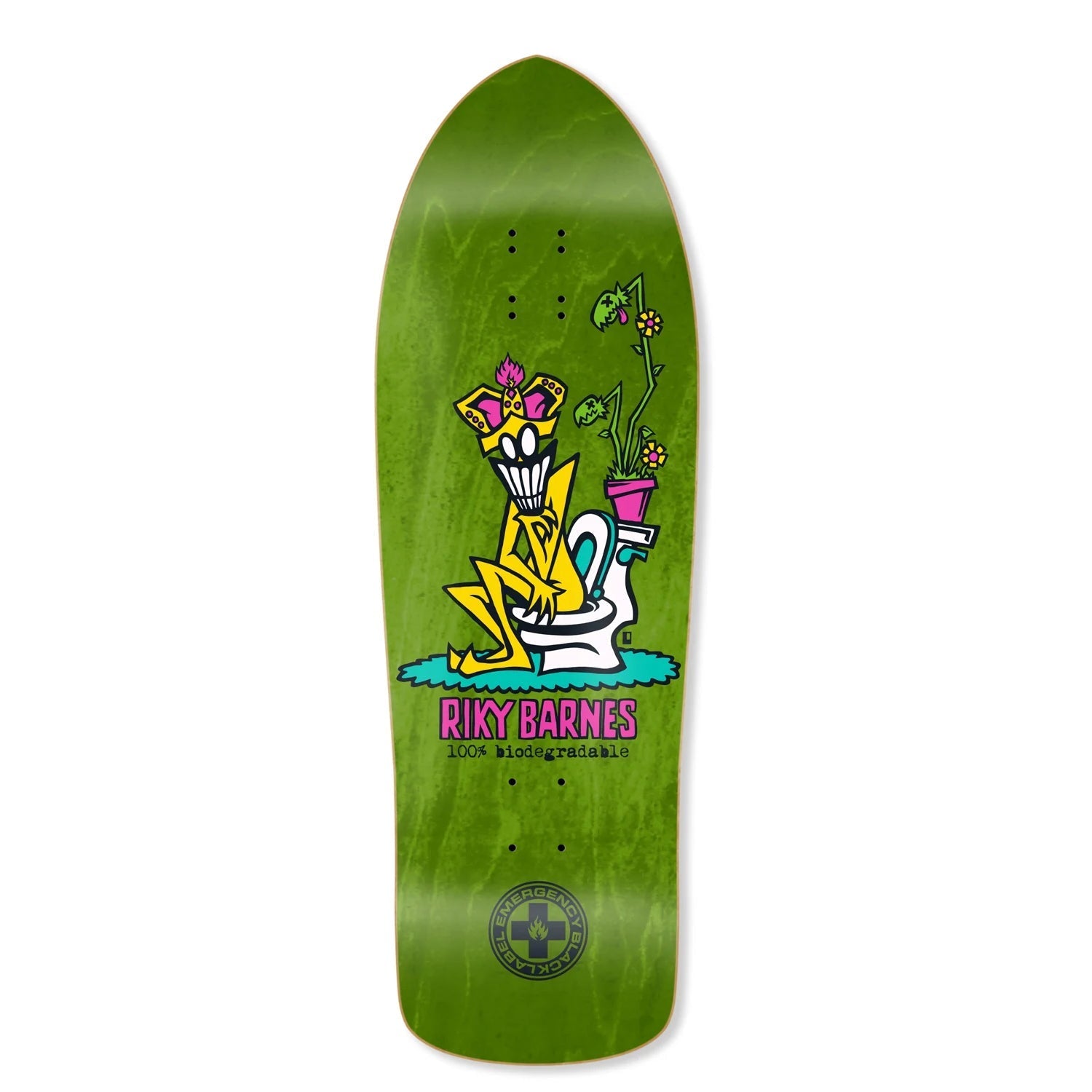 Black Label Skateboard Deck Riky Barnes Biodegradable Assorted 10.25" x 31"