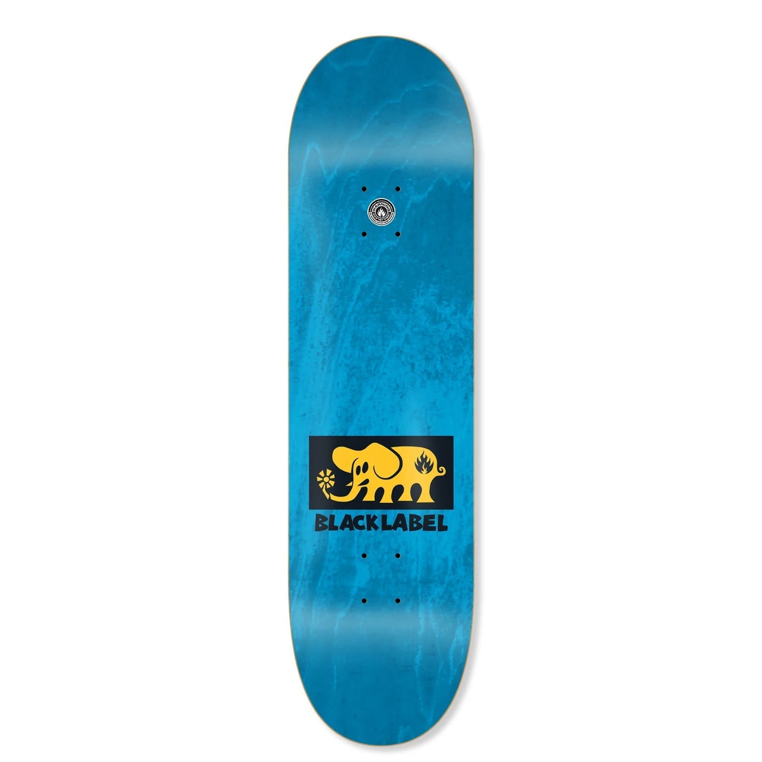 Black Label Skateboard Deck Elephant Block Yellow Assorted 8.25" x 32.12"