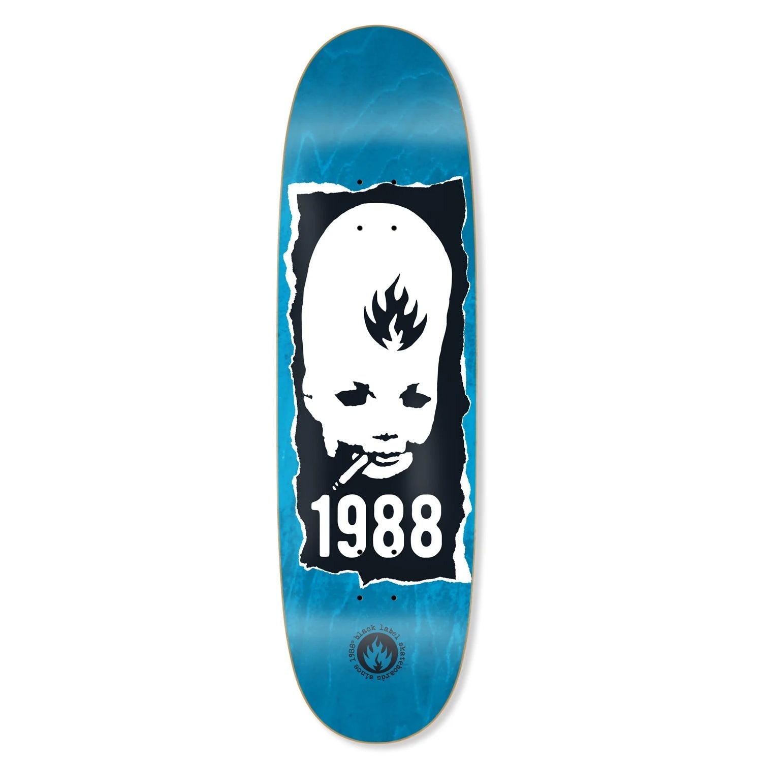 Black Label Skateboard Deck Thumbhead Torn Custom Egg Shaped Assorted 9.0" x 32.2"